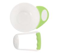 Yardwe Ciotola per Macinare Alimenti per Ragazzo Ragazza Ragazza di Schiacciapatate e Ciotola per Purè di Verdura Frutta e Pesce Fondo Antiscivolo per Uso Facile e Sicuro