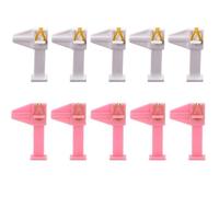 Yardwe Clip di Posizionamento per Unghie in Abs Pieghevole, Morsetto di Posizionamento del Chiodo per Nail Art e Cura delle Unghie, Confezione da 10 Pezzi per Uso Professionale
