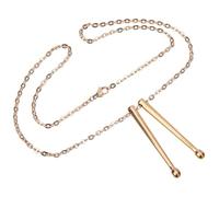 Yardwe Collana Ciondolo a Bacchetta di Tamburo in Acciaio Inossidabile Catena Girocollo da Uomo da 50Cm Gioielli da Collo Ipoallergenici per Regalo di Compleanno e Uso Quotidiano