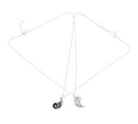Yardwe Collana Tai Ji in Acciaio Inossidabile Ciondolo Drago e Simbolo Yin Yang, Stile Unico e Non Sbiadente, per Coppie e Regalo di Cura e Benedizioni