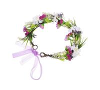 Yardwe Copricapo da Damigella d Onore Boho Fiori Artificiali Corona Floreale per Capelli Fascia Floreale per Donne Eventi Speciali Vacanze al Mare Accessori per Foto
