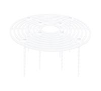 Yardwe Coprivaso per Piante Bianco in Plastico, Resistente | Installazione Semplice e Tagliabile, per Case e Spazi Verdi Fioriti, Copertura Pratica per Vaso e Pianta