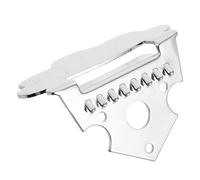 Yardwe Cordiera per Mandolino a Forma di Nuvola Cromata 60x35mm con Viti, Ponte per Chitarra e Ukulele, Accessori per Riparazione e Registrazione Strumentale