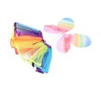 Yardwe Costume Fatine per Bambina con e Gonna Tutu in Tulle Leggero Abito per Festa Carnevale e Spettacoli di Danza e Traspirante Include Singole Gonna