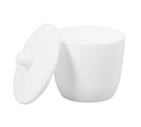 Yardwe Crogiolo da Laboratorio in Ptfe da 30ml con Coperchio, Resistente alle Crepe e Antiaderente, per Sintesi dei Materiali e Fusione