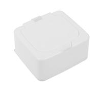 Yardwe Custodia Portatile per Plettri in Plastica Bianca Divisori Interni e Design a Pressione, Organizer per Plettri per Chitarra per Casa e Studio Stile Moderno e Resistente ai Graffi