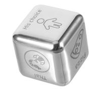 Yardwe Dadi per Decisione Cibo in Acciaio Resistente e Stabile per Scegliere Cena e Provare Nuove Ricette Gioco Pratico e Riutilizzabile