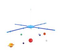 Yardwe Decorazione del solare: giocattolo mobile con pianeti sospesi del solare - kit di apprendimento scientifico a tema spaziale per la decorazione della camera da letto di ragazzi e ragazze
