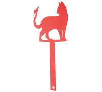 Yardwe Decorazione Resistente e Robusta per in Ferro Nero Cassetta Postale a Forma di Gatto per Abbellire Spazi Esterni e Cassette Postali