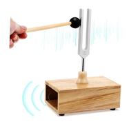 Yardwe Diapason per Yoga in Lega di Alluminio 528hz con Martello, Set di 1 Strumento Musicale Facile da Usare per Meditazione e Risonanza Sensoriale