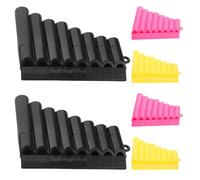 Yardwe Flauto di Pan portatile a 8 tubi, 6 pezzi, per bambini - Strumento musicale tradizionale cinese per l'educazione musicale prescolare, la scuola e l'apprendimento a casa - Mini flauto di