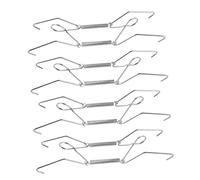 Yardwe Ganci da parete per piatti in acciaio inox, design invisibile a molla, 4 pezzi per esposizione di vassoi da 14-18 cm, spazi compatti