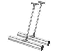 Yardwe Gancio per Tombini, Sollevatore T in Ferro per Coperchi di Tombini, 2 Pezzi, Uso Versatile, per Serranda Avvolgibile