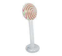 Yardwe Giant Christmas Inflatable Lollipop in PVC Resistente alle Intemperie Decorazione Candyland per Feste Natalizie Compleanni Piscina e Giardino Addobbo Gigante per Prato e Patio