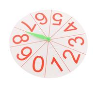 Yardwe giradischi digitale giochi matematici Filatura educativo numero filatori della ruota del gioco ruota rotante per l'istruzione giradischi della lotteria Prop plastica bianca