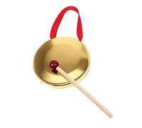 Yardwe Gong Cinese Portatile Mano in Metallo Strumento Percussione Con Martello Giocattolo Musicale Per Feste Festival e Didattica Scolastica