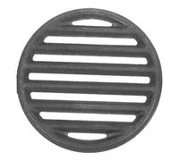 Yardwe Griglia Rotonda in Ferro per Barbecue da Campeggio, Resistente alla Deformazione e Portatile, per Cucina All'aperto e Fuochi a Legna