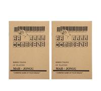 Yardwe Guida all Apprendimento del Mahjong 2 Pezzi Libro di Regole Completo in Carta per Principianti e Appassionati in Occasioni Sociali e Studio di Gruppo