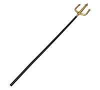 Yardwe Halloween Forcone Demone in Plastica Leggera Accessorio Costume con Finitura Dorata per Cosplay Masquerade e Party Tema