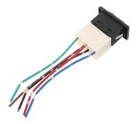 Yardwe Interruttore Alzacristalli Elettrico Auto con Cablaggio 5 Pin, Pulsante Indicatore Rosso per Finestrino, Sostituzione Regolatore Vetro per Controllo Preciso e Installazione Rapida