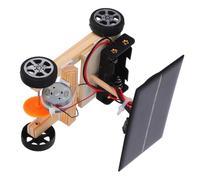 Yardwe Kit Auto Solare Diy per Educativo Legno per Ingegneria Creativa Sviluppo delle Capacità Pratiche e Logiche Design Colorato