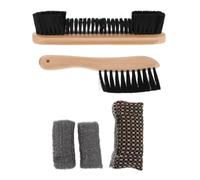 Yardwe Kit di Pulizia per Tavolo da Biliardo Spazzola da Biliardo in Legno e Ferro con Panni Setole Morbide per Panno