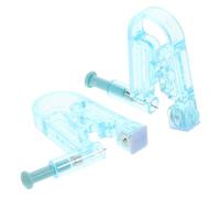 Yardwe Kit per Piercing Orecchio 2 Pezzi in Plastico Blu Compatto e Leggero, Dispositivo la Puntura Orecchio per Adulti a Casa in Viaggio