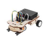 Yardwe Kit Stem Diy Piccola Auto Elettrica con Funzione Tracciamento Intelligente Materiale Resistente per Esperimenti Scientifici Progetto Educativo Interattivo per Attività