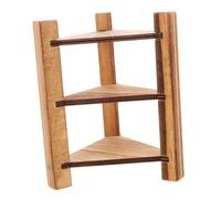 Yardwe libreria della casa delle bambole piccoli oggetti di arredamento cose in miniatura di mobili miniature di case delle bambole mini tavolo Di legno Khaki