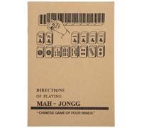 Yardwe Libro di Istruzioni per Mahjong Cinese con Carta, Guida Passo Passo per Principianti ed Appassionati, Analisi delle Regole e Tecniche di Gioco