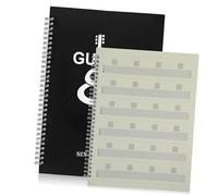 Yardwe Libro Di Note Per Chitarra Portatile Degli Accordi Vuote e Linee Della Partitura Stampate Design Spirale Adatto Per Lezioni Di Musica e Registrazione Di Note Musicali