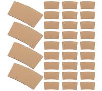 Yardwe Manicotti per Tazza Isolanti Termici in Carta Kraft Copertura Protettiva Resistente al Calore per Bicchieri da Caffè e Tè Confezione da 100 Pezzi per Bevande Calde e Asporto