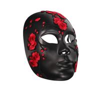 Yardwe Maschera Full Face Ricamata Floreale per Halloween e Carnevale Maschera da Festa Mascherata per Adulti Accessorio Cosplay Leggero e Confortevole Decorazione Fatta a Mano per Eventi