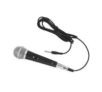 Yardwe Microfono Dinamico Riduce Rumori di Respiro e Pop Plastico e Metallo con Cavo Nero Plug And Play per Karaoke e Public Speaking