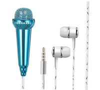 Yardwe Microfono Mini Portatile Per Registrazione Vocale Piccolo e Compatto Per Podcasting Canto e Interviste