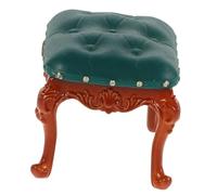 Yardwe Mini Sedia Posteriore Accessori Per Case Delle Bambole in Miniatura Puntello Minuscolo Moderno Divano Della Casa Delle Bambole Vita Sedie Da Casa Delle Bambole Metallo Verde Scuro