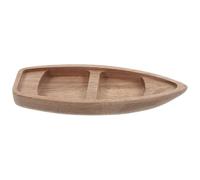 Yardwe Modellino e dallo Stress Barca in Legno Classico a Forma di Canoa, Pezzo Decorativo Artistico in Legno per Soggiorni e Scaffali, per Decorazioni Nautiche