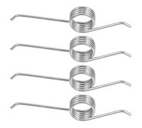 Yardwe Molle di Torsione per Secchi Spazzatura 4 Molle 0,8X7X150° in Filo Resistente per Riparazione Coperchi Bidoni per Immondizia Esterni