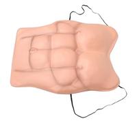 Yardwe Muscle Chest Suit Uomo Realistico in EVA con Addominali Artificiale Leggeri e Traspiranti per Halloween Cosplay e Feste Tema