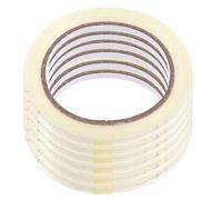 Yardwe Nastro Adesivo Trasparente in Plastico 1cm Resistente All'usura e Altamente Viscoso per Legatura e Fissaggio di Grandi Oggetti Confezione da 6 Pezzi