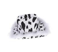 Yardwe Oggetti di cappello da cowboy cappelli da cowboy cappello da cowboy rosa cappelli da cow boy cappello per le donne costume da cowgirl oggetti di scena per costumi da cowgirl piuma