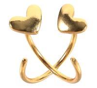 Yardwe Orecchini Donna Mezzo Cerchio Cuore in Inossidabile Ipoallergenico Leggeri e Comodi per Uso Prolungato Gioielli Minimalisti per Piercing Buco Orecchio