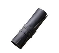 Yardwe Pen Pouch Holder Retro Per Penne Stilografiche e Sfera Elegante Porta Penne Cuoio Di Alta Qualità Nero Per Uso Quotidiano Ufficio e Università