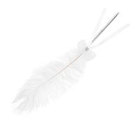 Yardwe Penna Piuma Bianca Elegante per Firme, Matrimonio e Ospiti | Stile Romantico e Classico, Finitura Decorativa Leggera, per Libro Ospiti, Scrivania e Banchetto