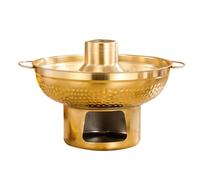 Yardwe Pentola Alta Efficienza e Conduzione Termica per Fonduta di Dessert in Inossidabile da 1000ml per Camping e Outdoor