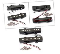Yardwe Pickup Attivi Per Basso Elettrico Corde Pickup Al Ponte Manico Per Chitarra Jazz Jb Magneti Alnico Uscita Media Rivestimento in Cera Incluso Viti e Molle