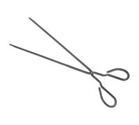 Yardwe Pinze per Fuoco in Ferro Nero Design Antiscivolo e Facile da Usare, Pinze Robuste la Gestione del Fuoco la Presa di Rifiuti in Ambienti Interni ed Esterni