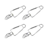 Yardwe Pinze per Lumache in Acciaio Inox 4 Pezzi, Pinze a Molla per Servire Cibo e Clip per Alimenti da Cucina, Utensili per Ristorante e Uso Domestico