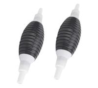 Yardwe Pompa Manuale per Autoveicoli 2 Pezzi in Plastica Nera Grande Portata e Assorbimento Acqua, Spessore Parete 2 Mm, Design Sfera Rinforzata per Travaso Carburante