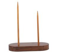 Yardwe Porta Ricevute da Scrivania in Legno Asta Diritta per Tenere Biglietti e Note, Organizer Scontrini per Casa e Ristorante